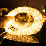 SolarTube™ I Manguera de Luces Solares Cálidas 200 LED – 20 Metros