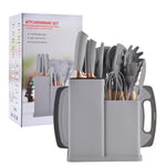 Set 18 Utensilios y Cuchillos de Cocina™ | Cocina Eficiente y Elegante