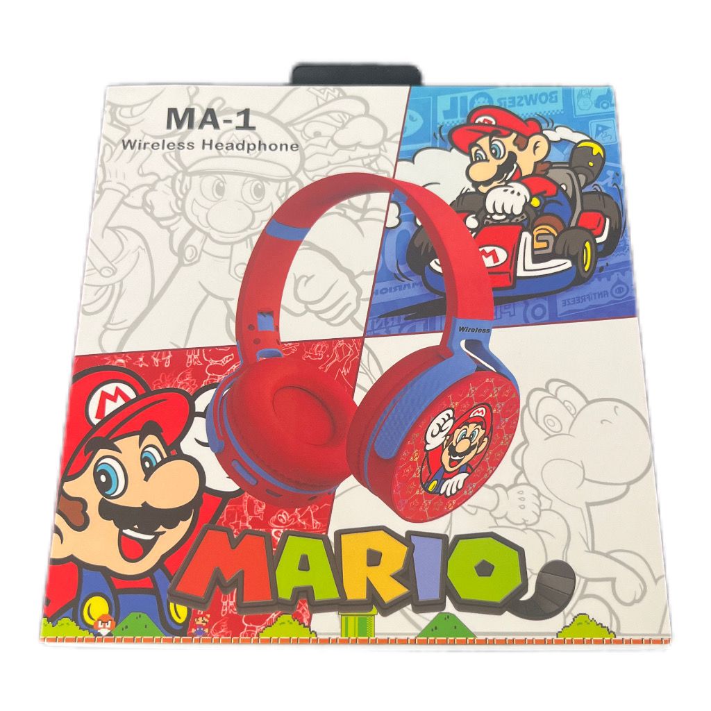 Audífonos Diadema Bluetooth Mario Bros™ I Audífonos Inalámbricos con Diseño de Super Mario